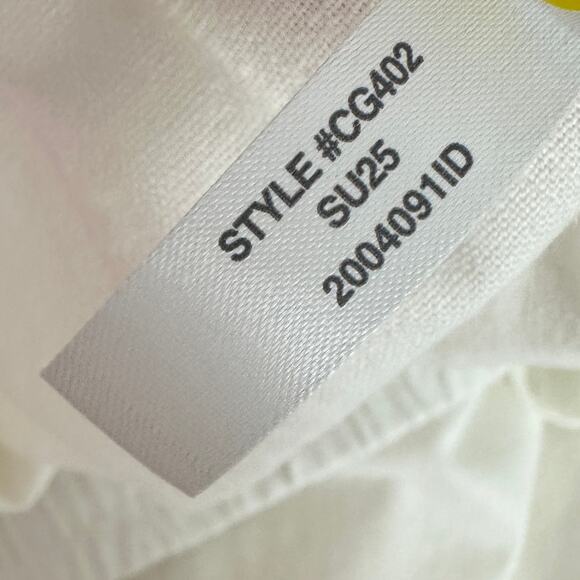 J.Crew Linen Blend Slim Wide Leg Drawstring Pant Pockets Relaxed White US 20 NWT - Picture 13 of 13